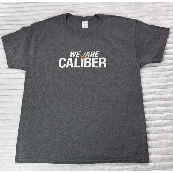 Caliber Other - Caliber Collision Gray Hanes Eco-Smart Double-Sided T-Shirt Men's Large